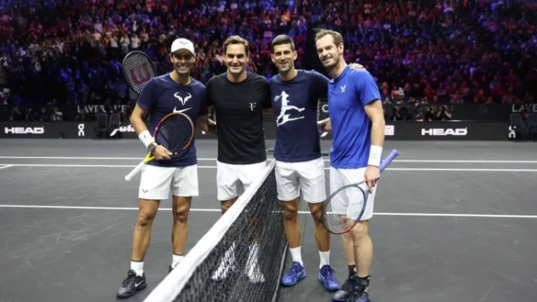 Laver Cup: Federer, Nadal, Djokovic y Murray entrenaron juntos 