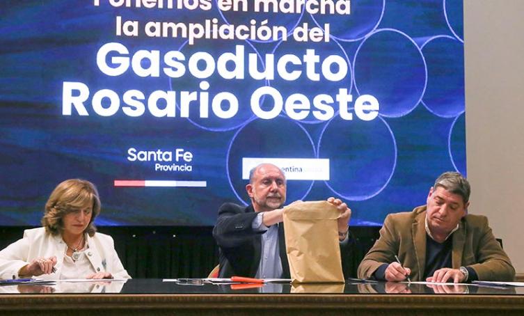 La provincia adjudicó la obra de ampliación del Gasoducto Gran Rosario