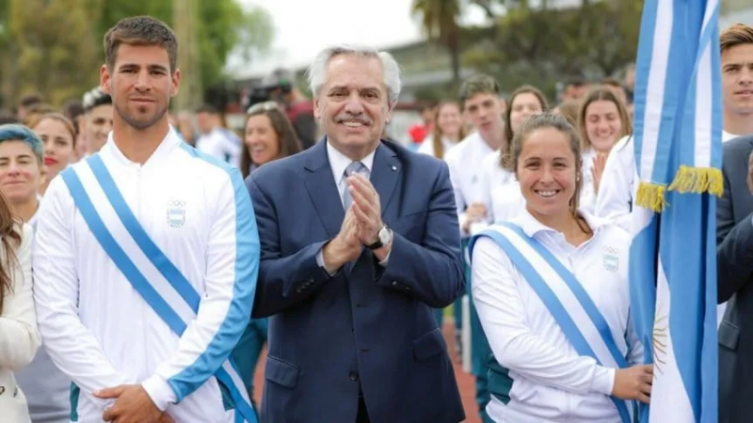 Suramericanos Asunción 2022: el presidente Fernández despidió a la delegación argentina 