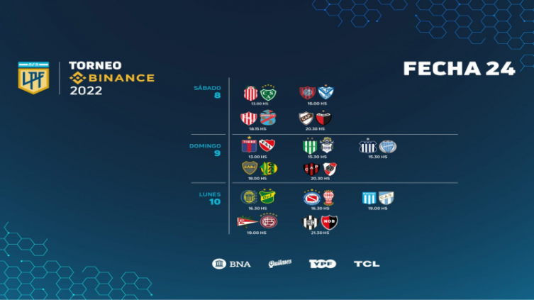 LPF: Agenda de la fecha 24