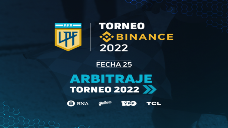 LPF: árbitros para la 25ª jornada