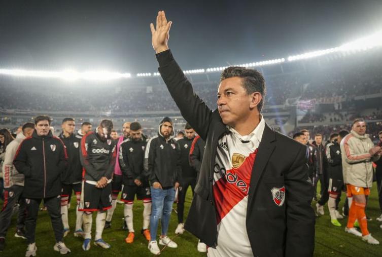 Marcelo Gallardo, entre lágrimas: 