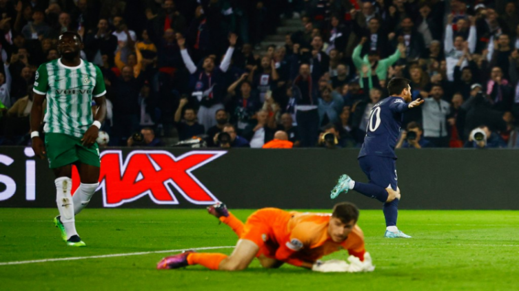 El show de Messi en la goleada del PSG ante el Maccabi Haifa