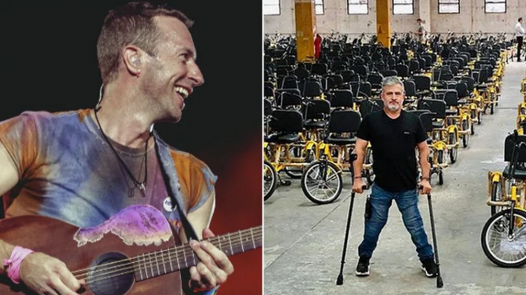 La historia solidaria detrás de la guitarra autografiada de Coldplay