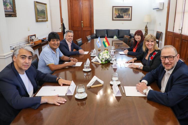 Rodenas recibió al expresidente del Estado Plurinacional de Bolivia, Evo Morales