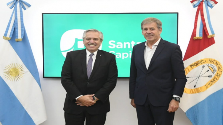 Emilio Jatón recibió a Alberto Fernández 