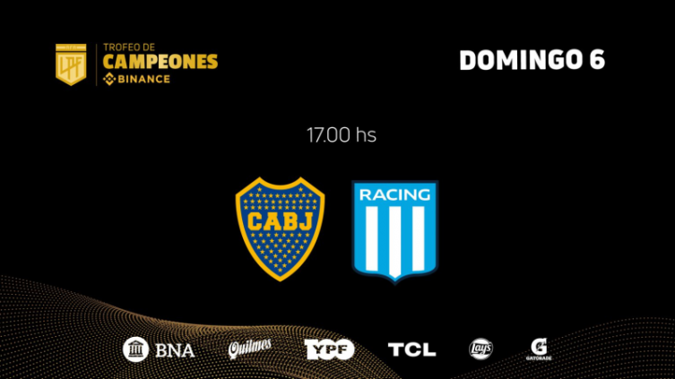 Trofeo de Campeones: Boca y Racing definen en San Luis