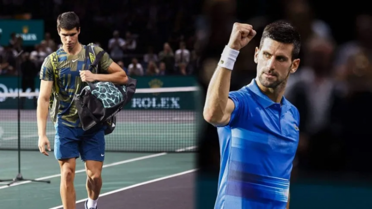Master 1000 de París: se retiró Alcaraz y avanzó Djokovic