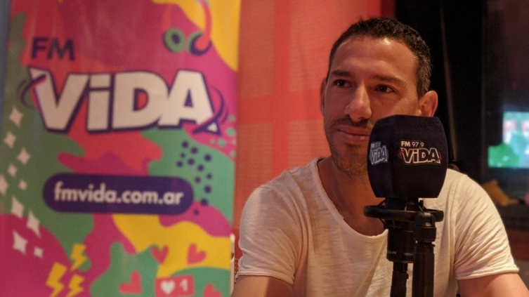 Maxi Rodríguez antes de viajar a Qatar