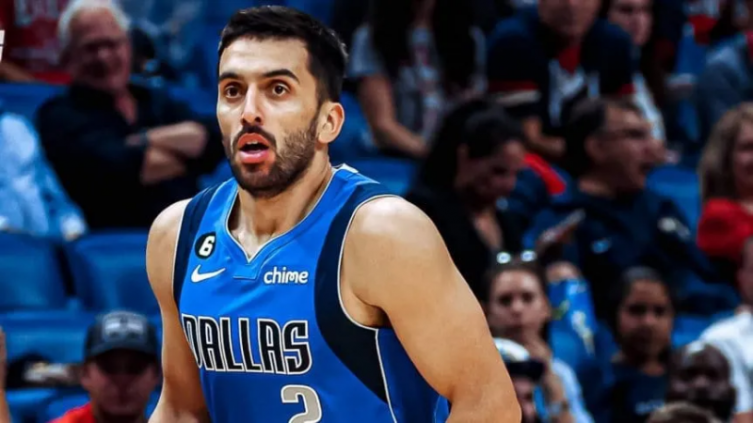 Campazzo solo estuvo 10 segundos en Dallas mientras jugaba la Selección