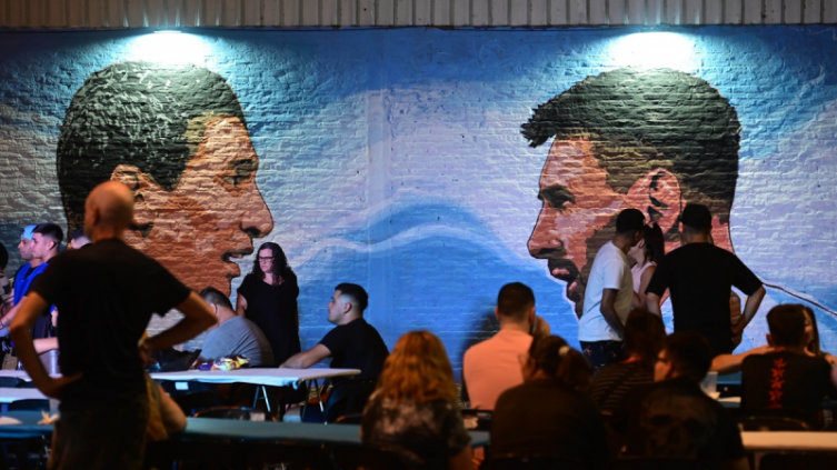 De Rosario para el mundo: Messi, Di María y Scaloni en murales