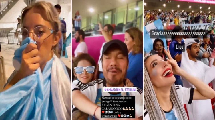 Los famosos alentaron a la Selección Argentina en su triunfo ante Australia