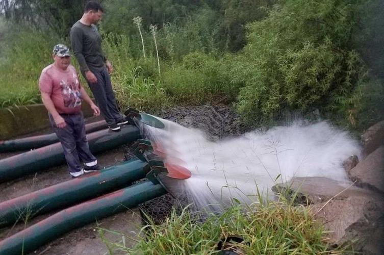Tras el temporal se realizan trabajos en Santo Tomé