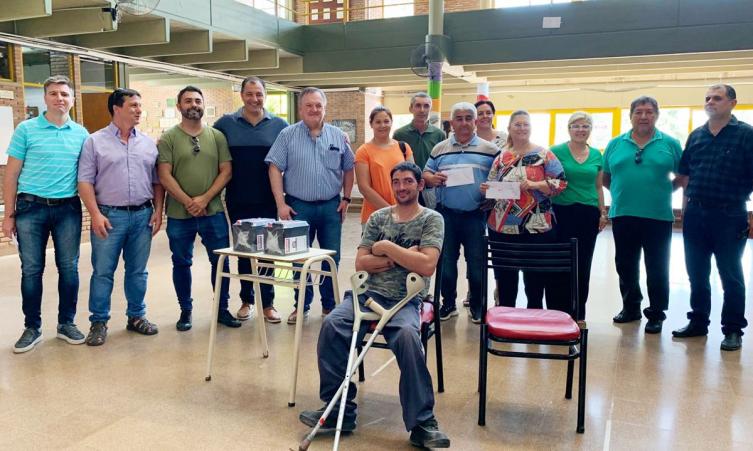 Michlig y Rigo entregaron aportes a instituciones locales