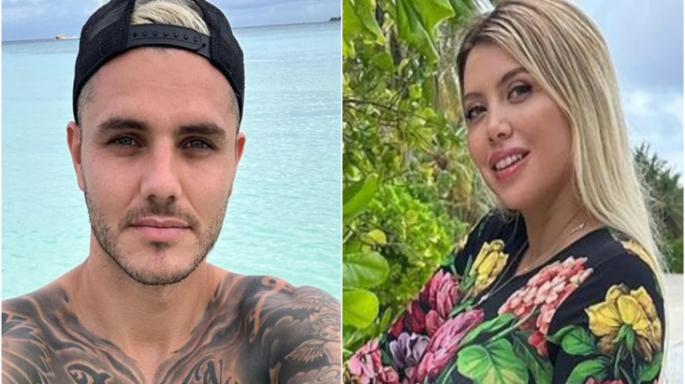 Mauro Icardi se metió en una transmisión en vivo de Wanda Nara