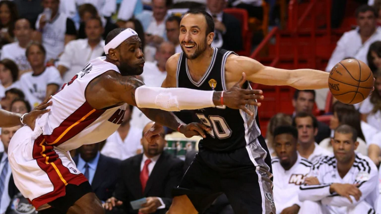 NBA: LeBron James puso a Manu Ginóbili en la cima de los jugadores internacionales 