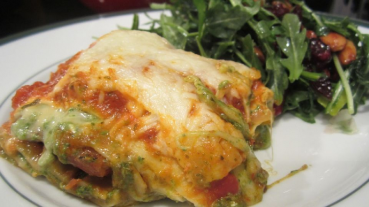 Lasaña de vegetales con queso sin harinas