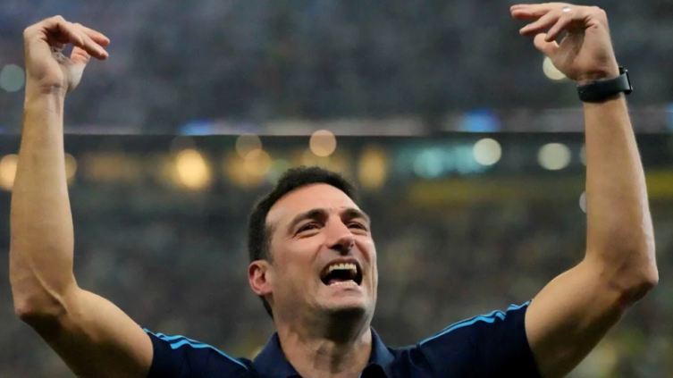 Viral: Lionel Scaloni y su festejo desaforado tras la consagración en Qatar