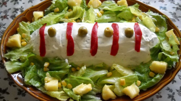 Mayonesa de atún con arroz y vegetales