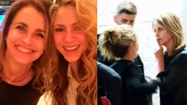 Viral, un video de la mamá de Gerard Piqué maltratando a Shakira 