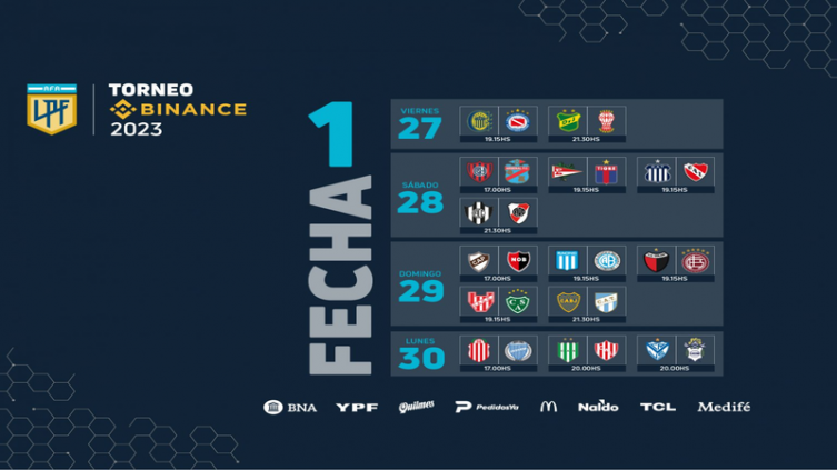 LPF: días, horas y TV para la 1ª jornada