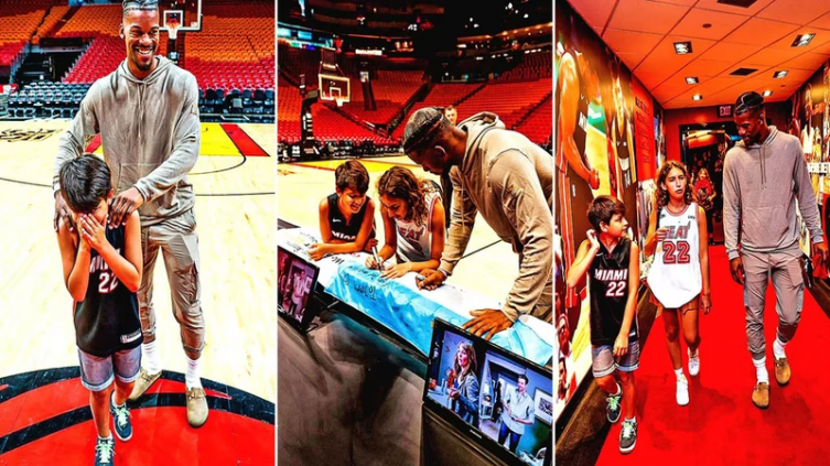 Un niño argentino en Miami recibió la sorpresa de un NBA