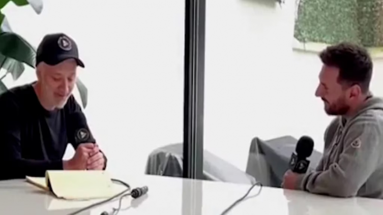 Andy Kusnetzoff le escribió una carta a Lio Messi y se la leyó en vivo