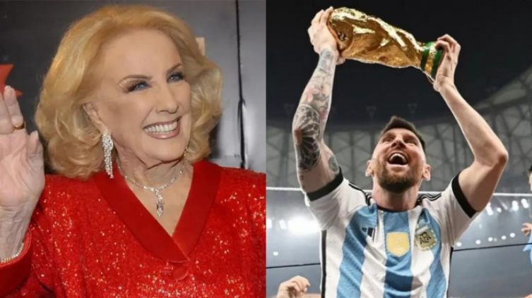 Mirtha Legrand subastó la camiseta autografiada por Messi 