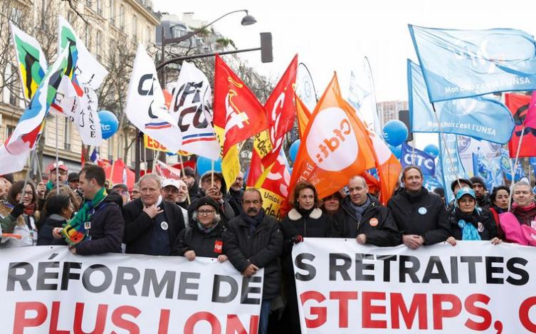 Francia: un millón de personas protestaron por la reforma jubilatoria de Macron