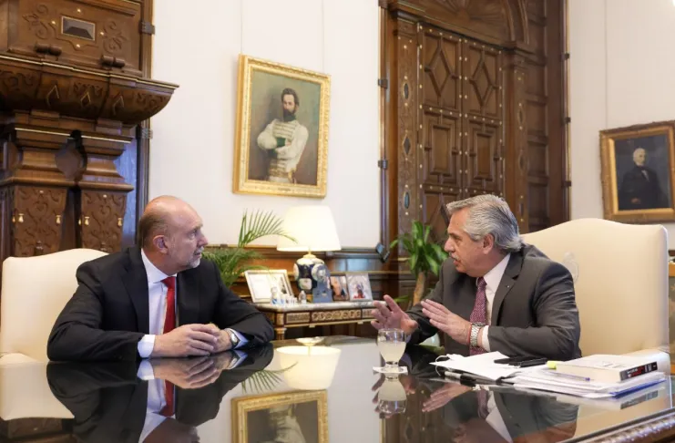 Perotti y Alberto Fernández se reunieron a solas para dar vuelta la página