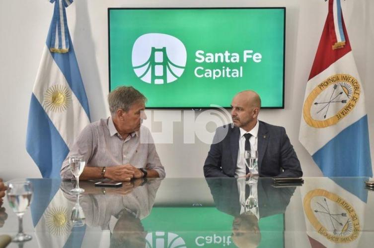 Jatón y Brilloni se reunieron para coordinar acciones 