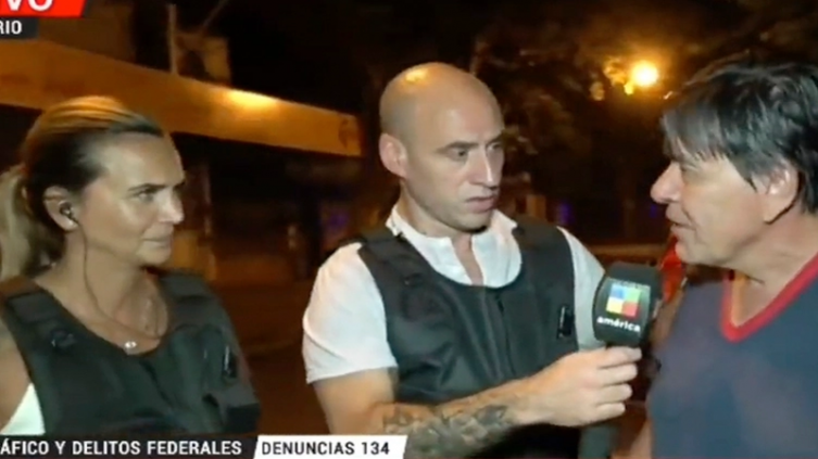 Criticados: Amalia Granata y el Pelado Trebucq en Rosario con chalecos antibala 