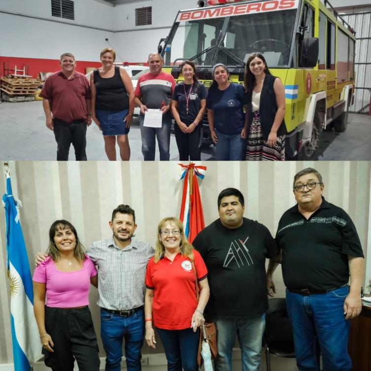 Castelló entregó aportes económicos a Bomberos Voluntarios de Santa Fe y la región 
