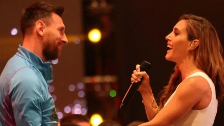 La Sole emocionó a Lionel Messi en el homenaje de la Conmebol