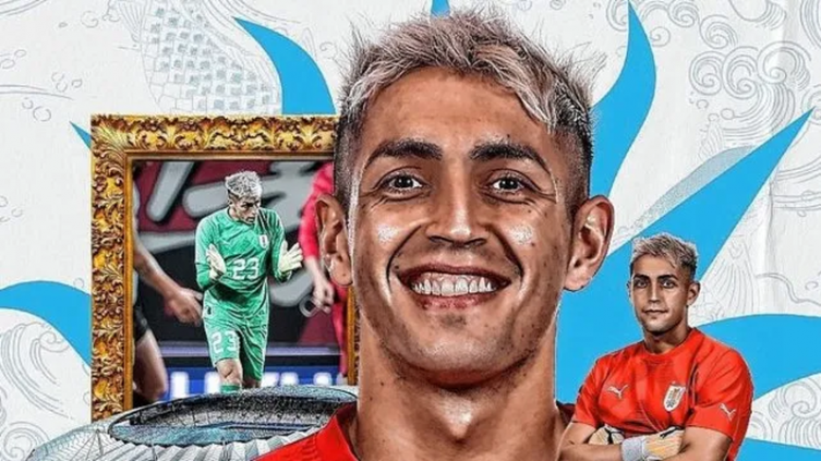 Mele se emocionó tras el debut en la selección de Uruguay