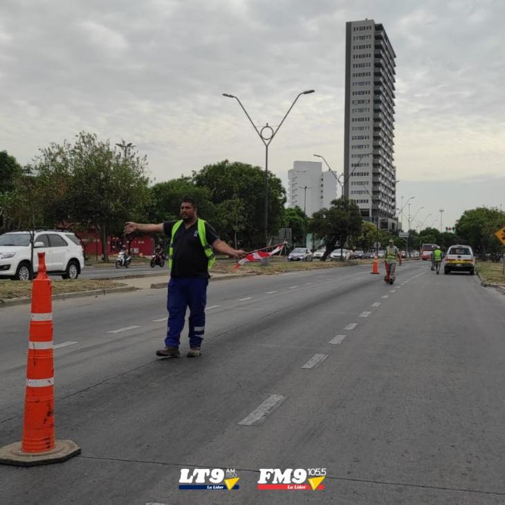 Demoras en avenida Alem por tareas de reparación 