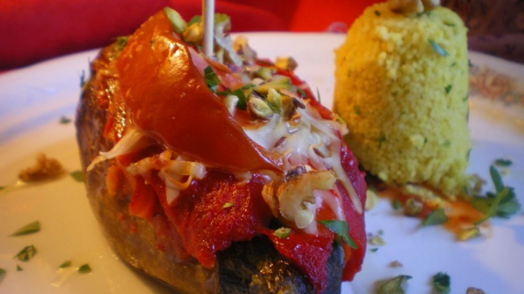 Berenjenas rellenas a la turca