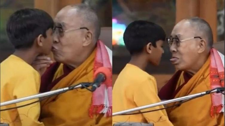 Dalai Lama pidió disculpas tras besar a un niño en la boca