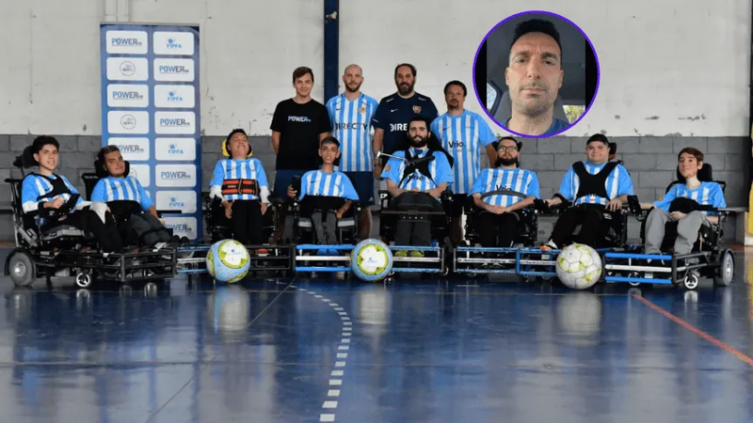 Scaloni, apoyo y mensaje a la Selección de Powerchair