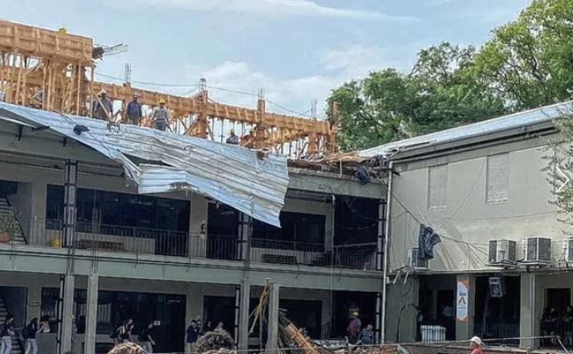 Suspenden las clases en el colegio La Salle tras el derrumbe de una obra