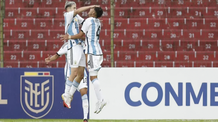 Argentina venció 2-1 a Venezuela en el Sudamericano Sub 17