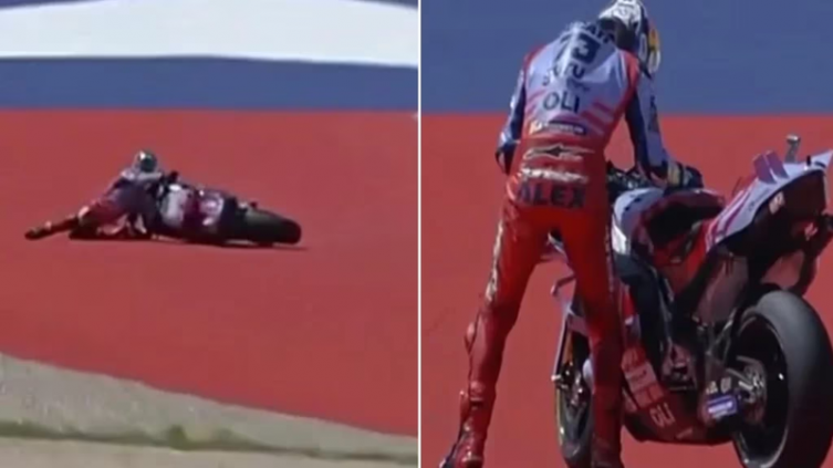 El GP de las Américas de Moto GP: Márquez vomitó dentro del casco y se cayó