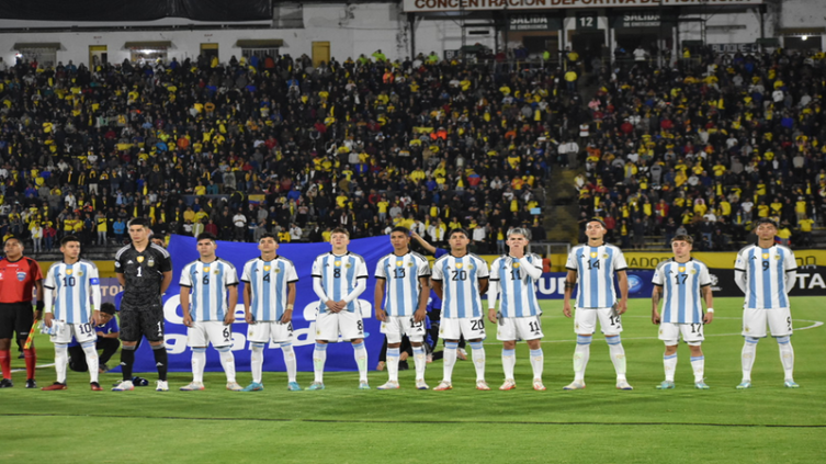 Sudamericano Sub 17: Argentina no pudo con Ecuador y perdió el invicto