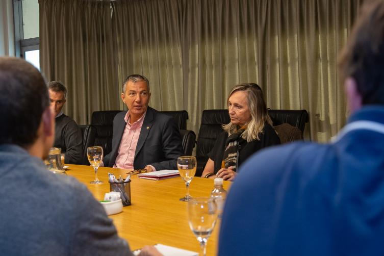 Pusineri analizó junto a empresarios de la construcción la situación del sector