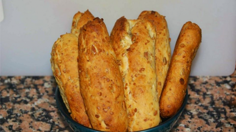 Pancitos caseros de girasol