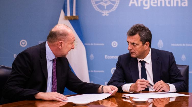 Perotti mantuvo una reunión de trabajo con Sergio Massa