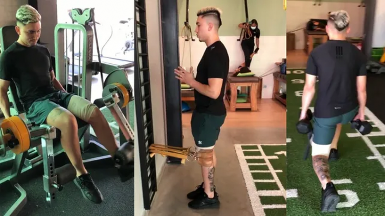 Newell ´s: reapareció Fabián Ángel realizando la rehabilitación