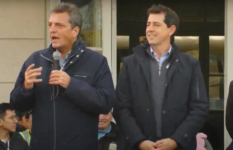 Massa y De Pedro compartieron un acto con señal electoral