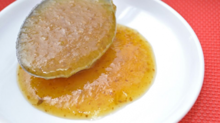 Mermelada casera de naranja en licuadora