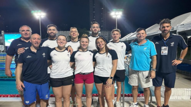 La primera jornada de los nadadores argentinos en Brasil